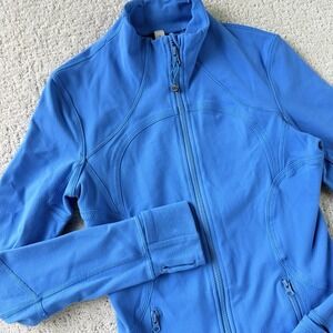 Lululemon Define Jacket Women's 6 Blue Full Zip Thumbholes Athleisure $118